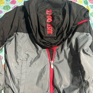 Nike Kids Black and Gray Puffer Jacket